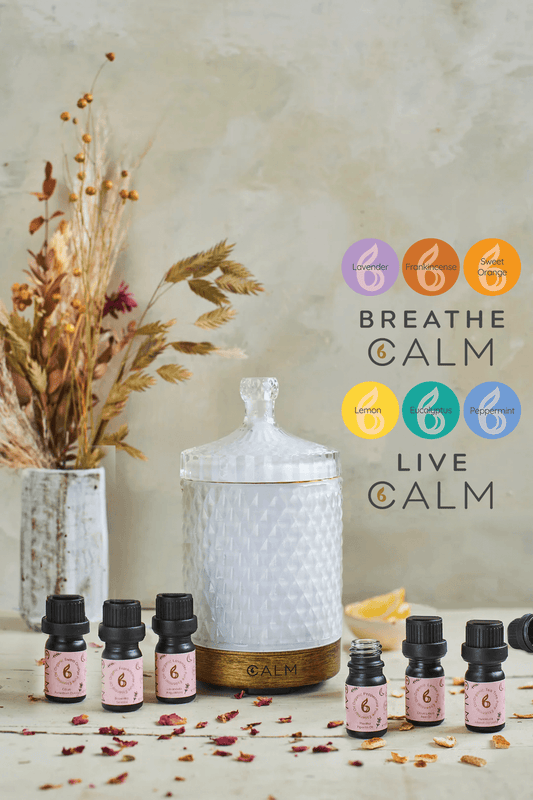 Aroma Diffuser with Breathe and Live Calm Oil Sets