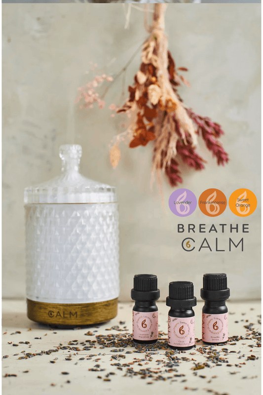 Aroma Diffuser with our Breathe Calm Oil Set